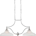 Prescott 2 Light Billiard - Brushed Steel