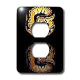 Snakes - Ball Python - Light Switch Covers - 2 plug outlet cover