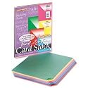 Pacon Reminiscence Card Stock, 65 lb, Letter Size, Assorted Pearl Brite Colors, 50 Sheets per Pack