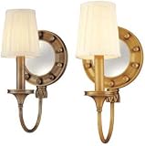 Regent Transitional 1 Light Wall Sconce with Mirrored Backplate Options:Old Nickel (left): 631-ON