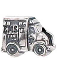 Genuine Zable (TM) Product. 925 Sterling Silver Ambulance Bead Charm. 100% Satisfaction Guaranteed.