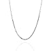 18K White Gold Box Link Necklace 24