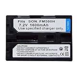 SONY NP-FM500H, NPFM500H replacement Camera battery, High Capacity 1650mAh
