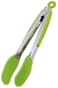 Progressive International 9 Inch Silicone Gripper Tongs,(green)