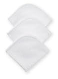 American Baby Company Cotton Terry 3 Pack Wash Cloth Set - White