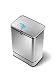 simplehuman Rectangular Sensor Trash Can, Fingerprint-Proof Brushed Stainless Steel, 40-Liter /10.5-Gallon