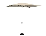 Coolaroo 339319 8 ft. Square Aluminum Umbrella- Pebble
