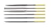 GROBET SWISS FILE NEEDLE 18CM SET X 6 VALTITAN CUT 00