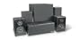 Technical Pro HT-S12 5.1 Home Theater Speaker System with 12-Inch Powered Subwoofer (Set of Six, Black)