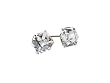 Comet Argent Light Tilted Cube Swarovski Elements Stud Earrings, 8mm