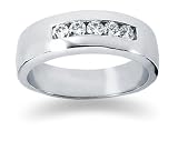 0.4 ctw. Men's Round Diamond Wedding Band in Platinum