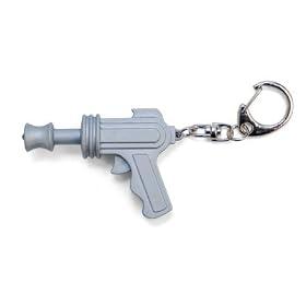 Kikkerland KRL28TC Space Gun LED Keychain with Sound