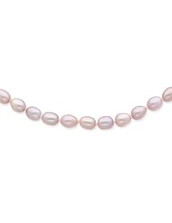 14k 6-6?Mm Purple Potato Shape Freshwater Cultured Pearl Necklace