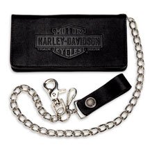 Harley-Davidson&reg; Men's Vintage Bar & Shield Bi-Fold Deluxe Wallet. Full-grain leather. 99499-08VM