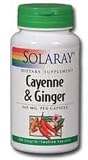 Cayenne & Ginger 100 Caps 465 Mg - Solaray