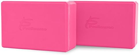 Set of 2 ProSource Yoga Blocks Premium Quality 9" By 6" Large Size