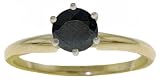 Genuine 0.65 Carat (ct, cttw, ctw) Round Sapphire 14k Gold Solitaire Engagement Ring
