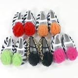 Baby Shoes Animal Print with Chiffon Rosette infant booties