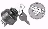 Lawn Tractor Ignition Switch; Craftsman, Sears, Wizard, Husqvarna, Poulan 140301; MTD 725-1717; Murray 92556