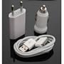 Chargeur 3 en 1 Secteur + Voiture + USB Pour Apple iPhone iPod Nano Touch MP3 MP4 , IPHONE 3, IPHONE 3GS, IPHONE 4 Chargeur secteur USB pour Apple iPhone iPod Nano Touch MP3 MP4 , IPHONE 3, IPHONE 3GS, IPHONE 4