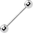 14 Gauge STEEL BARBELL Tongue Ring 3/4" 6mm