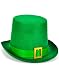 Deluxe New Green Leprechaun Costume Top Hat with Buckle