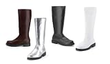  : CAPTAIN-100, Men's Costume or Halloween Boots in Black, White, Brown or Silver