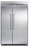 Thermador Stainless Steel Side-by-Side Built In Refrigerator KBUIT4855E
