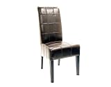 Review Baxton Furniture Studios Y-158-J001-Dark BRN / Baxton Furniture Studios Evaristo Leather Chair, Dark Brown, Set of 2