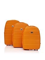 John Travel Set 3 Trolleys  Tokio (Naranja)