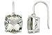 8 Carat Green Amethyst and Diamond 14K White Gold title=