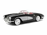 1958 Chevy Corvette Convertible 1/18 Black