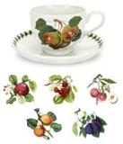 IMAGE OF Portmeirion Pomona Earthenware Breakfast Cups and Saucers, Set of 6