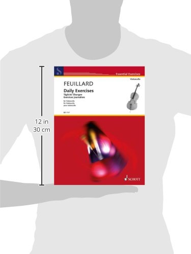 Louis R. FeuillardFeuillard: Daily Exercises for Violoncello (Edition Schott) | Essential Cello Technique Sheet Music | Arpeggios Scales Trills Bowing Double Stops | Daily Study Book for Cellists