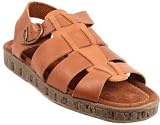 Bass Mens Sandals Hank Tan Size 8M Smooth Leather Fisherman