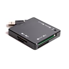 Logilink all in one Cardreader 6,5 x 6,5 cm klein f�r MS M2 CF MD XD SD SDHC MMC MicroSD Karten Karte schwarz Cardreader Kartenleser edle Optik mit LED>>> exklusiv bei lets-sell! <<<<<
