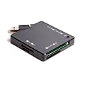 Logilink all in one Cardreader 6,5 x 6,5 cm klein f�r MS M2 CF MD XD SD SDHC MMC MicroSD Karten Karte schwarz Cardreader Kartenleser edle Optik mit LED>>> exklusiv bei lets-sell! <<<<<