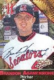 Brandon Agamennone, Harrisburg Senators - Expos Affilitate Autographed Card