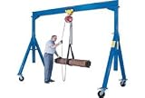 Vestil Adjustable Height Steel Gantry Crane - 2000-Lb. Capacity, 180in.L x 77in.W, Model# AHS-2-15-12