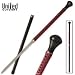 United Cutlery UC2817 for GED Ball Sword Cane Carbon Edition, Black Red
