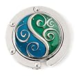 Finders Key Purse Hanger Aqua Swirl