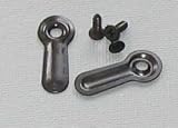 200 Black Plated Ridged Picture Frame Turn Button 1" with Black Screws