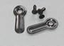 200 Black Plated Ridged Picture Frame Turn Button 1" with Black Screws