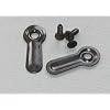 200 Black Plated Ridged Picture Frame Turn Button 1" with Black Screws