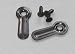 Tools & Hardware : 200 Black Plated Ridged Picture Frame Turn Button 1" with Black Screws