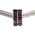 LovingtheBead &copy; Gem-Set Roundel Spacer Slide-on & slide-Off Bead Charm
