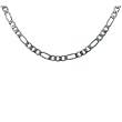 Figaro Mens Chain Necklace 6mm Wide Stainless Steel 316L 20" by Bucasi Figaro Mens Chain Necklace 6mm Wide Stainless Steel 316L 20" by Bucasi