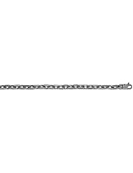 CleverEves 14Kt White Gold Solid Link 5.4mm Bracelet