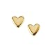 14K Yellow Gold Children's Heart Earrings