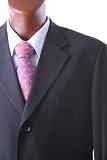 Men's Single Breasted 3 Button Superior 150s Extra Fine Black Dress Suit
